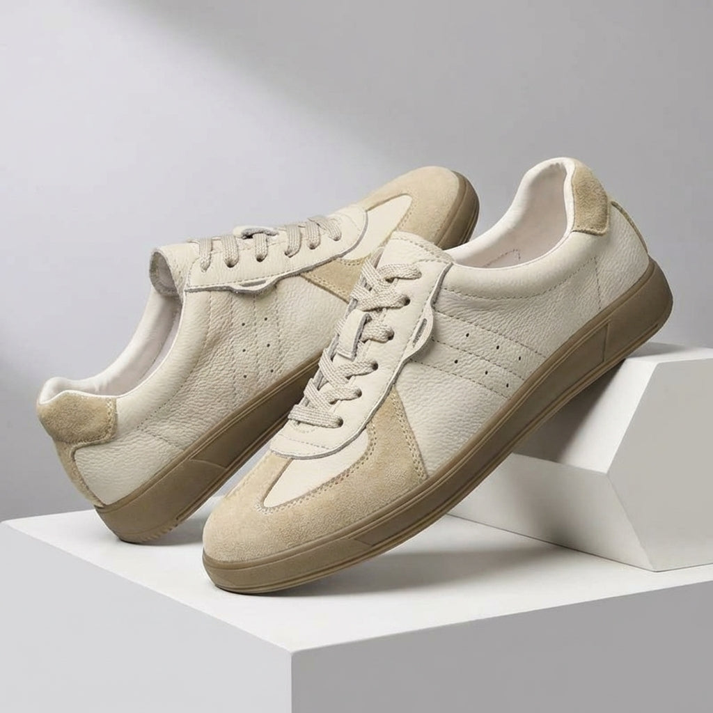 Sneaker Herren Slim Fit Casual aus veganem Leder