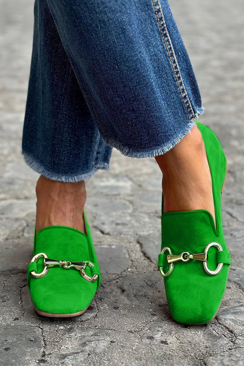 Damen Loafer mit Schnallen Casual Komfort