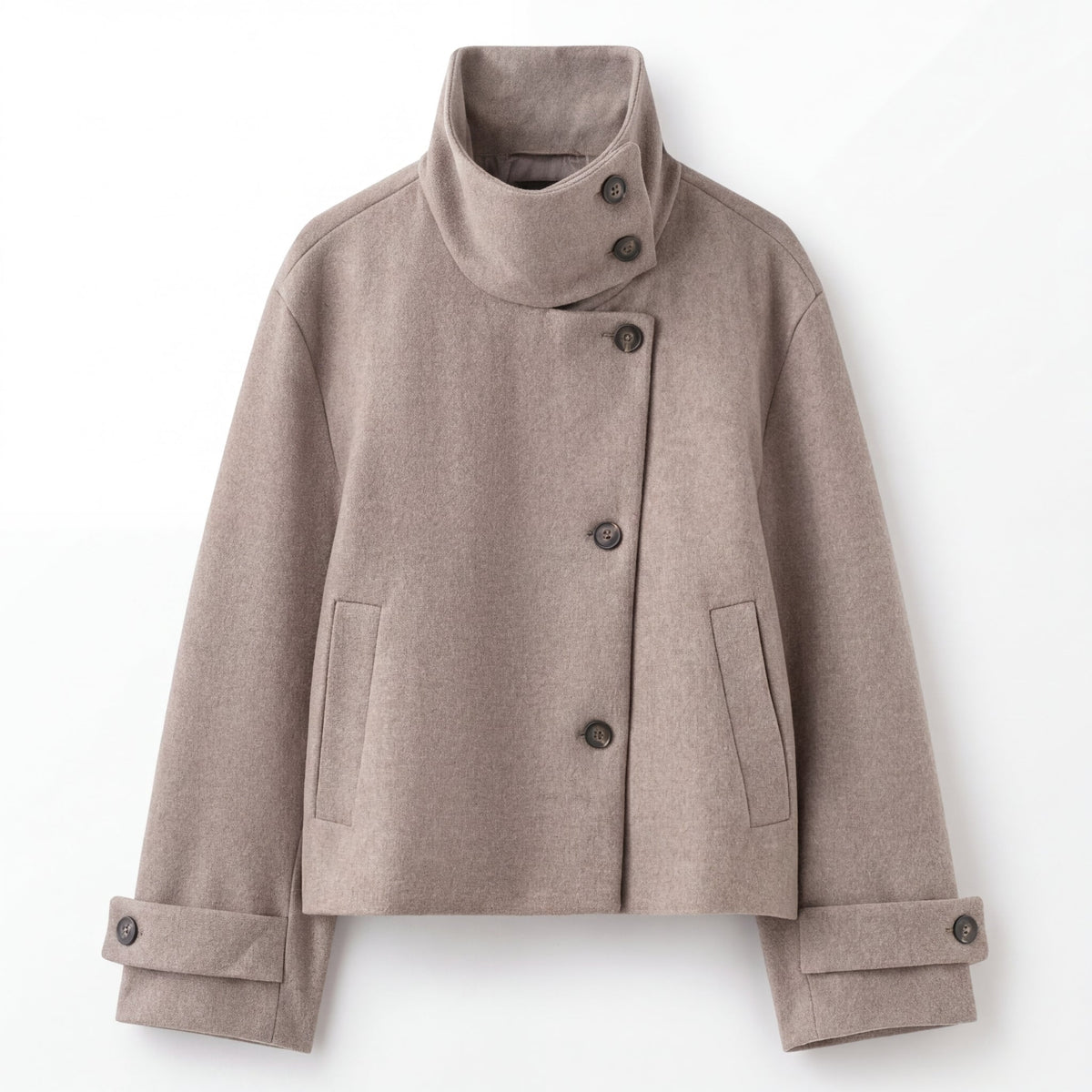 Damen Wolljacke Regular Fit Freizeit Elegant