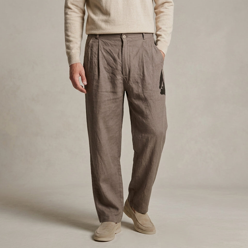 Hose Damen Relaxed Fit Freizeit Sommer
