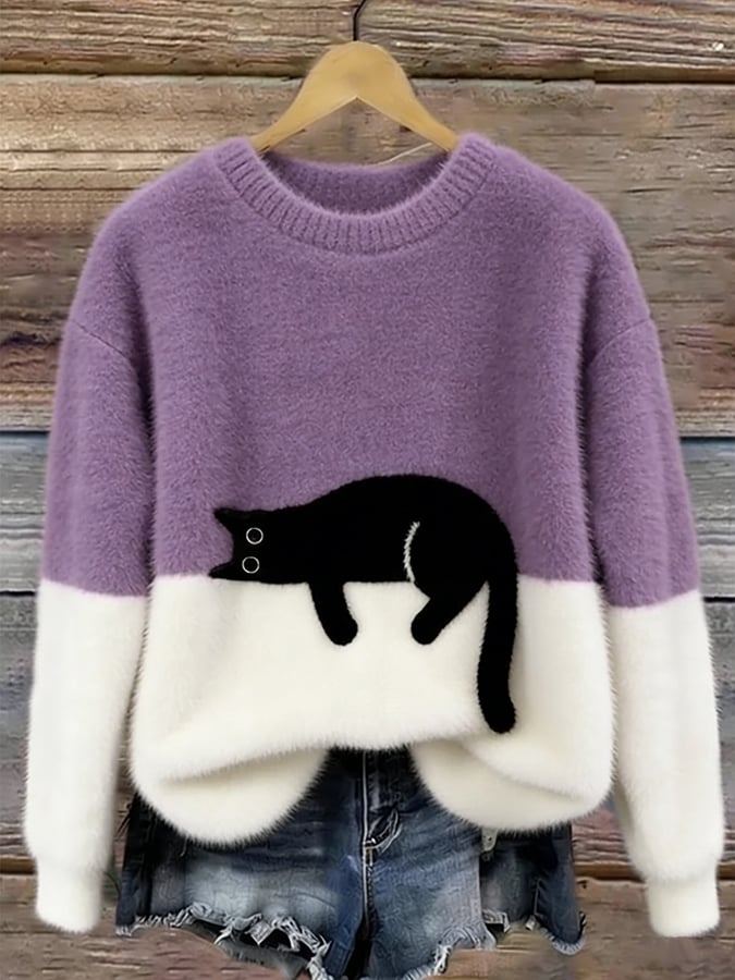 Tina I Damenpullover Relaxed Fit Freizeit mit verspieltem Muster