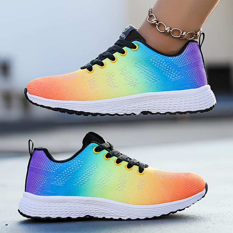 Leichte Strick-Sneaker Damen Regular Fit Freizeit Sommer