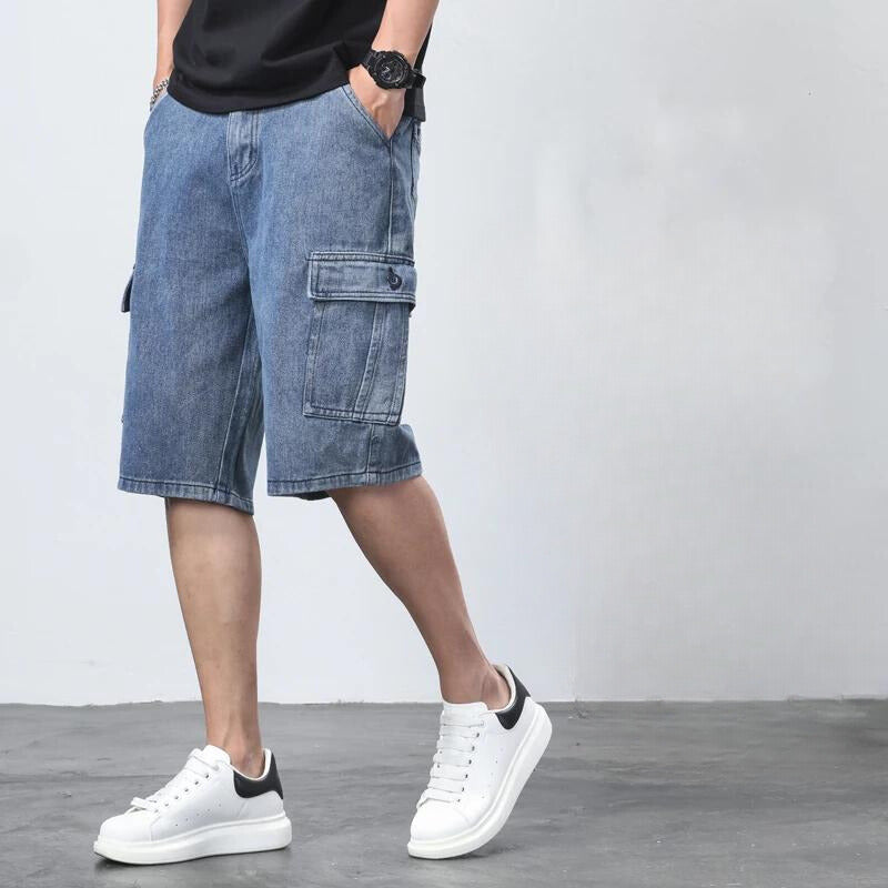Cargo-Shorts Herren Regular Fit Freizeit vielseitig