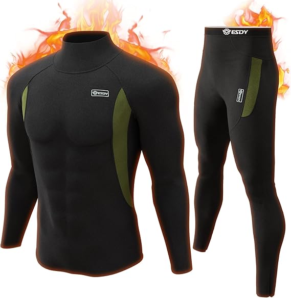 Thermounterwäsche Set Herren Slim Fit Winter Freizeit