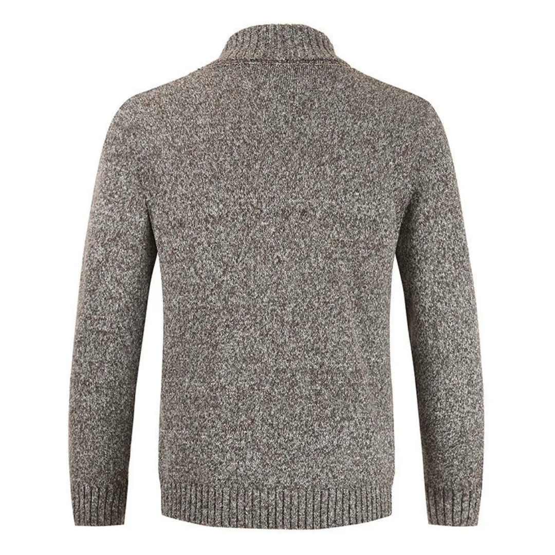 Herren Cardigan Regular Fit Doppelreihig mit Schalkragen Freizeit