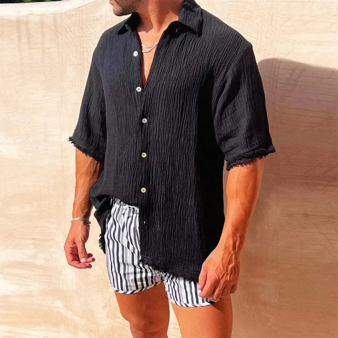 Lässiger Zweiteiler I Set für Herren mit einzigartigem Ripped-Design