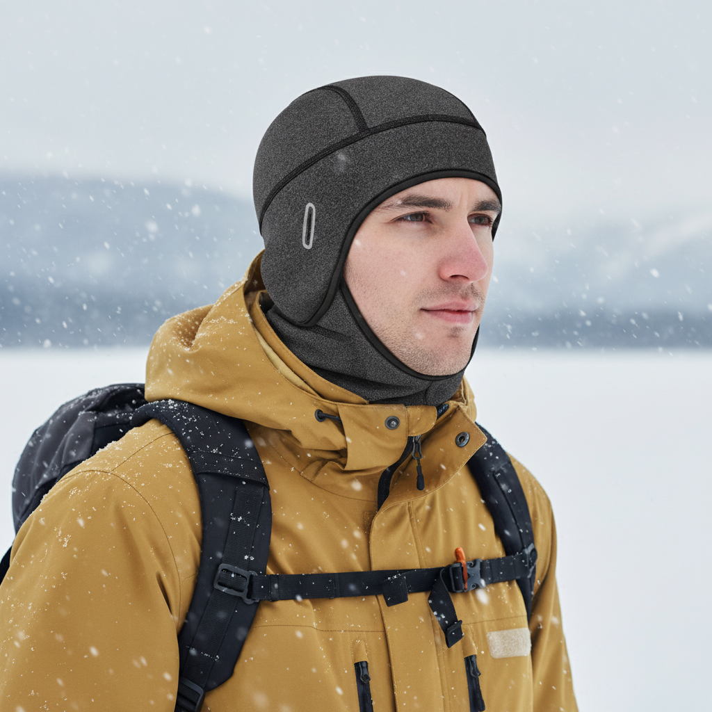 Wintermütze Damen Herren Unisex Elastisch Thermofutter Helmkompatibel