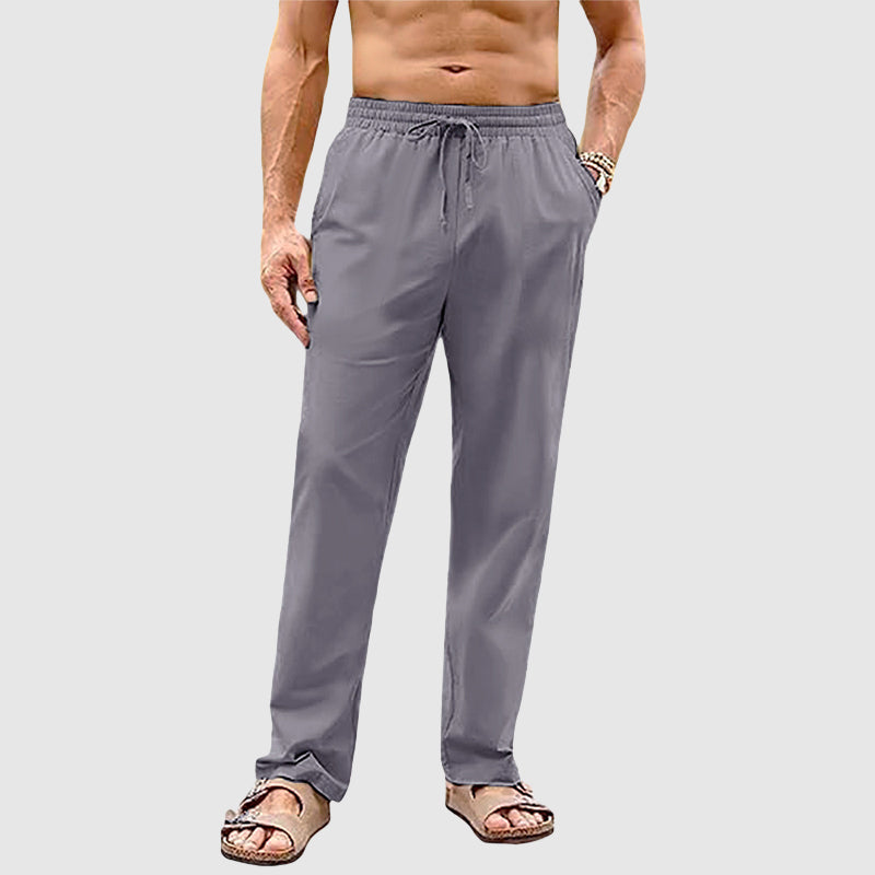 Kordelzug-Hosen für Herren mit geradem Bein in lässigem Stil