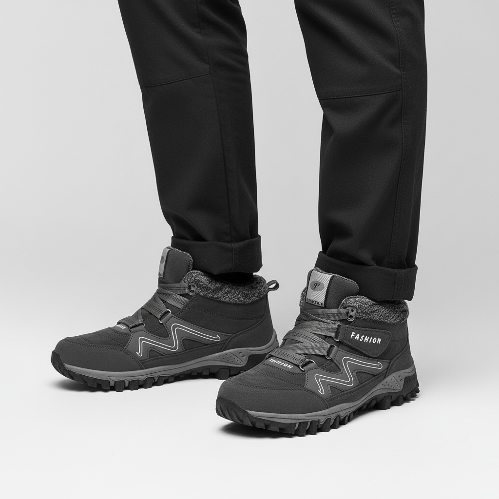 Thermoschuhe Herren Gefüttert Rutschfest Winterspaziergang