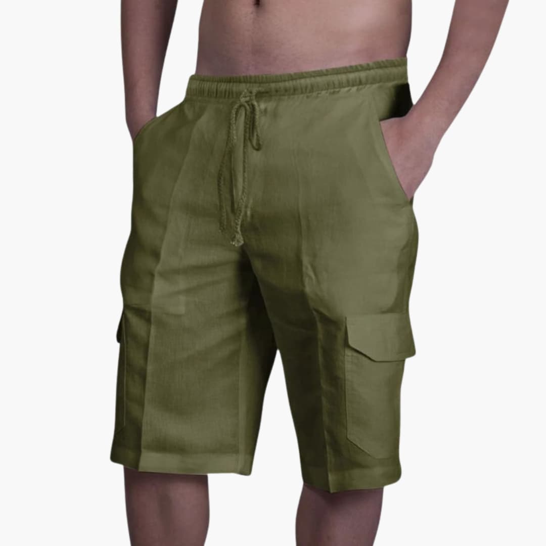 Herren Cargoshorts | Kurze Hosen für Herren mit Kordelzug & Taschen | Bequeme Passform für den Sommer 5