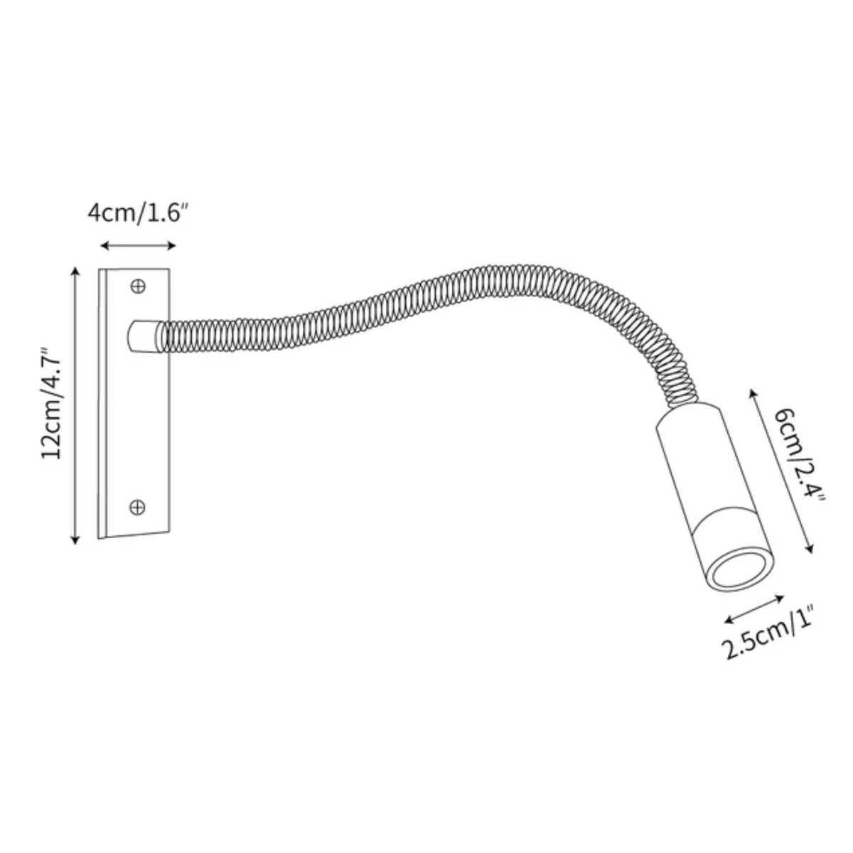 Wandlampe LED Flexibel Modern für Wohnzimmer & Schlafzimmer