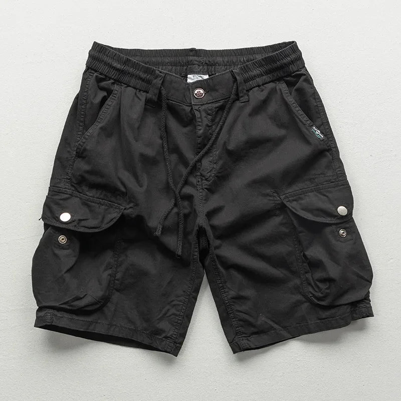 Kira | Baumwoll-Cargoshorts mit Elastischem Bund & Verstellbarem Kordelzug | Bequeme Shorts für Aktive Freizeitgestaltung 4