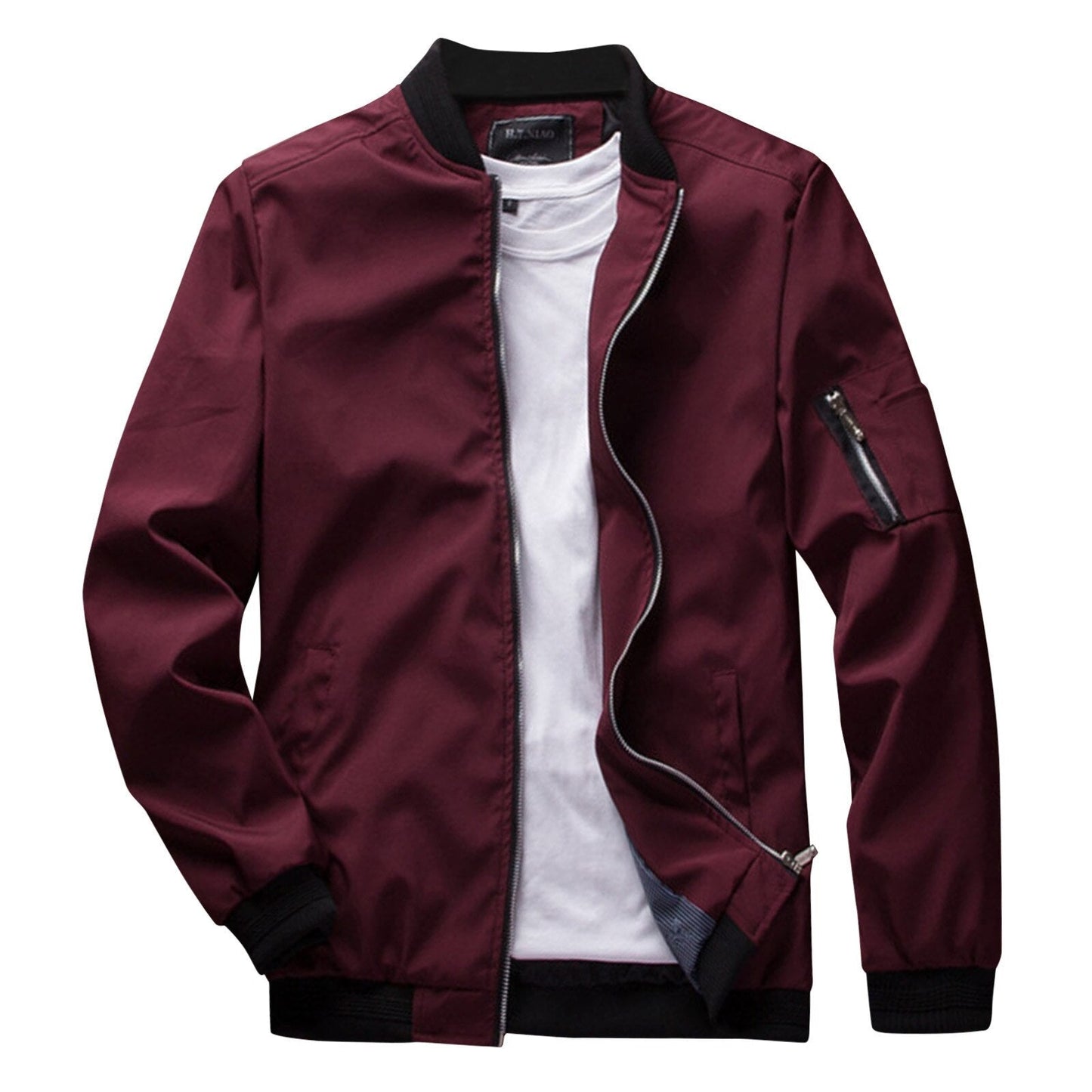 Klassische Bomberjacke Herren | Leichtes Material mit Stilvollem Schnitt | Bequeme Passform für Alltag und Freizeit 8
