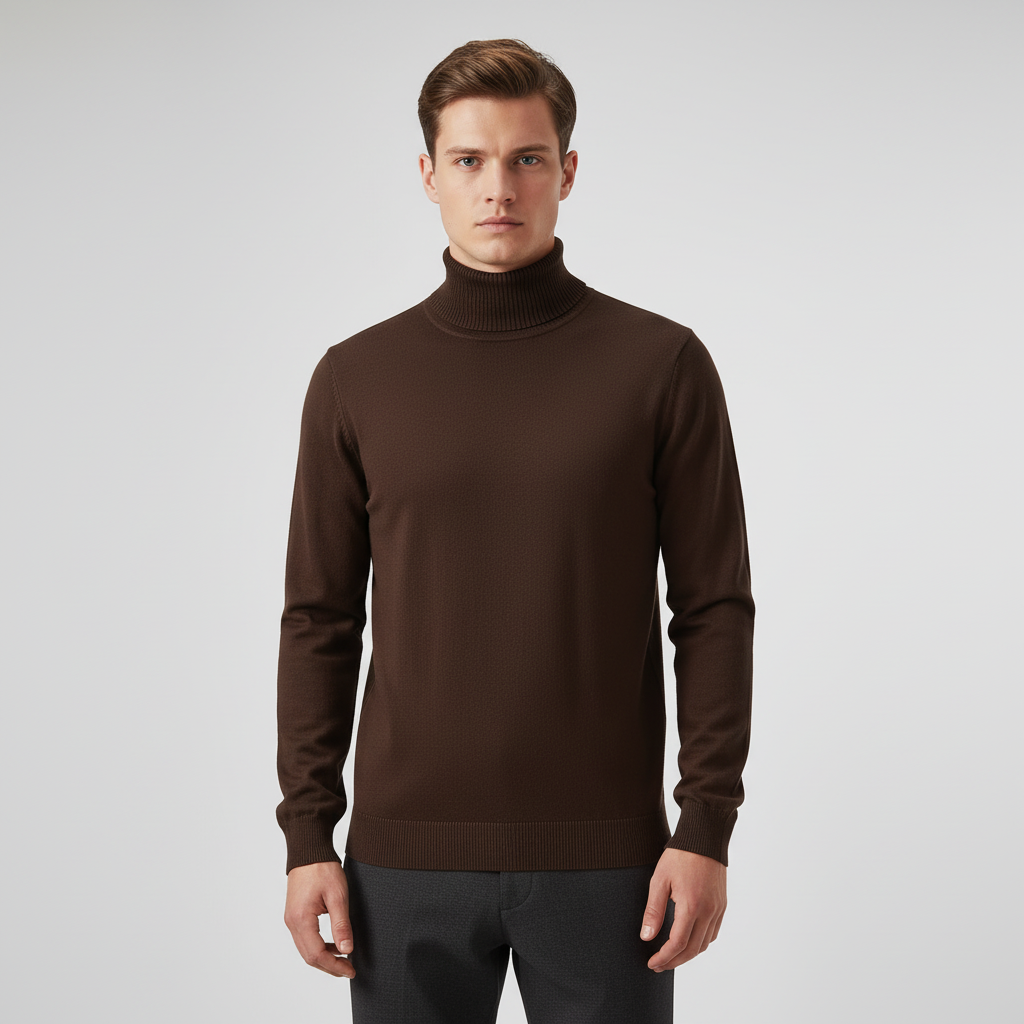 Lion I Rollkragenpullover Herren Regular Fit Freizeit & Büro