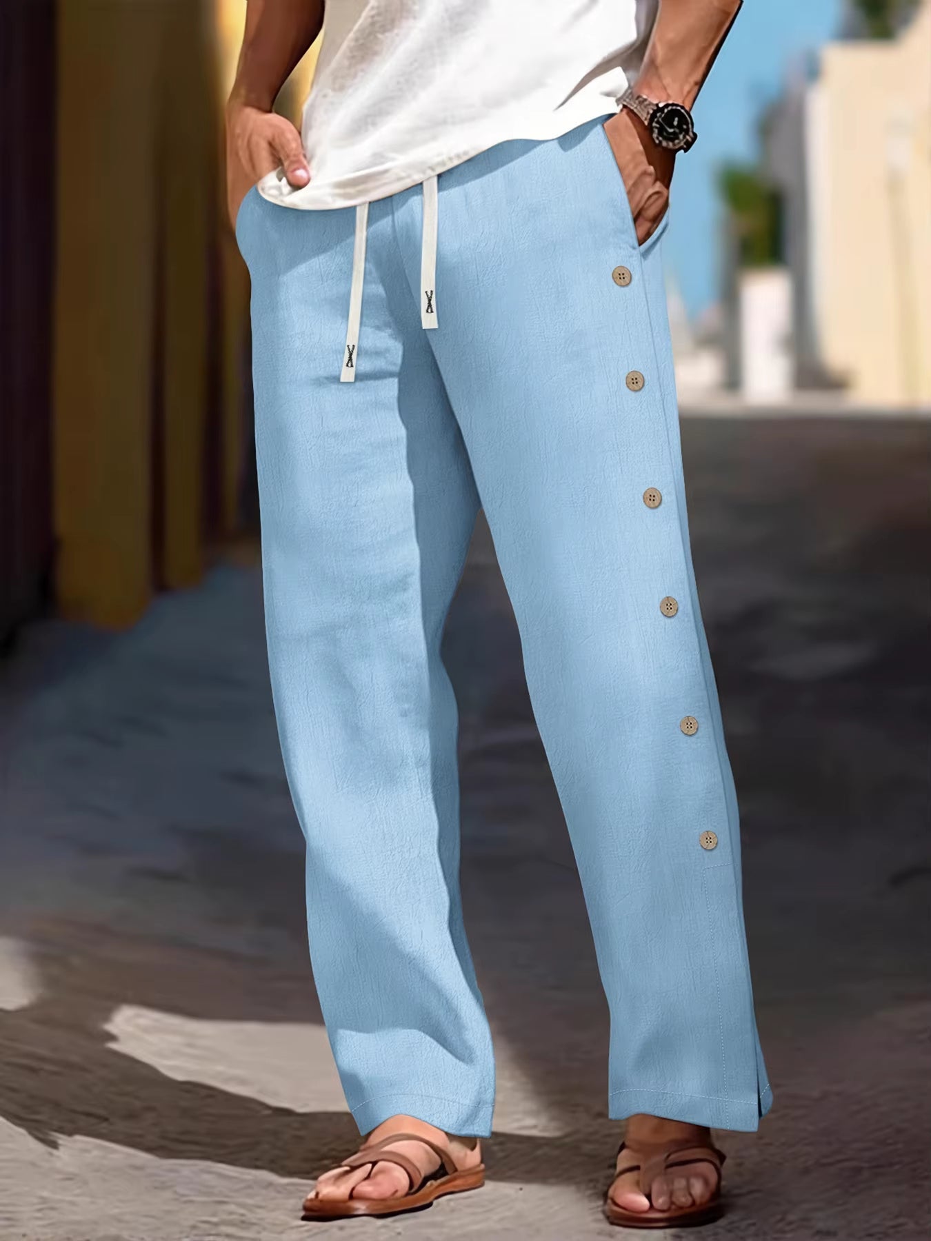 Loungehose Damen aus Leinen im Lässigen Stil für Entspannte Tage 4