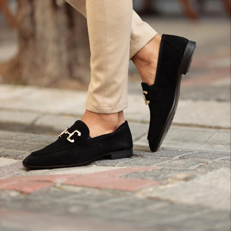 Herren Loafer Slipper mit Pferdebit-Detail für Freizeit und Büro