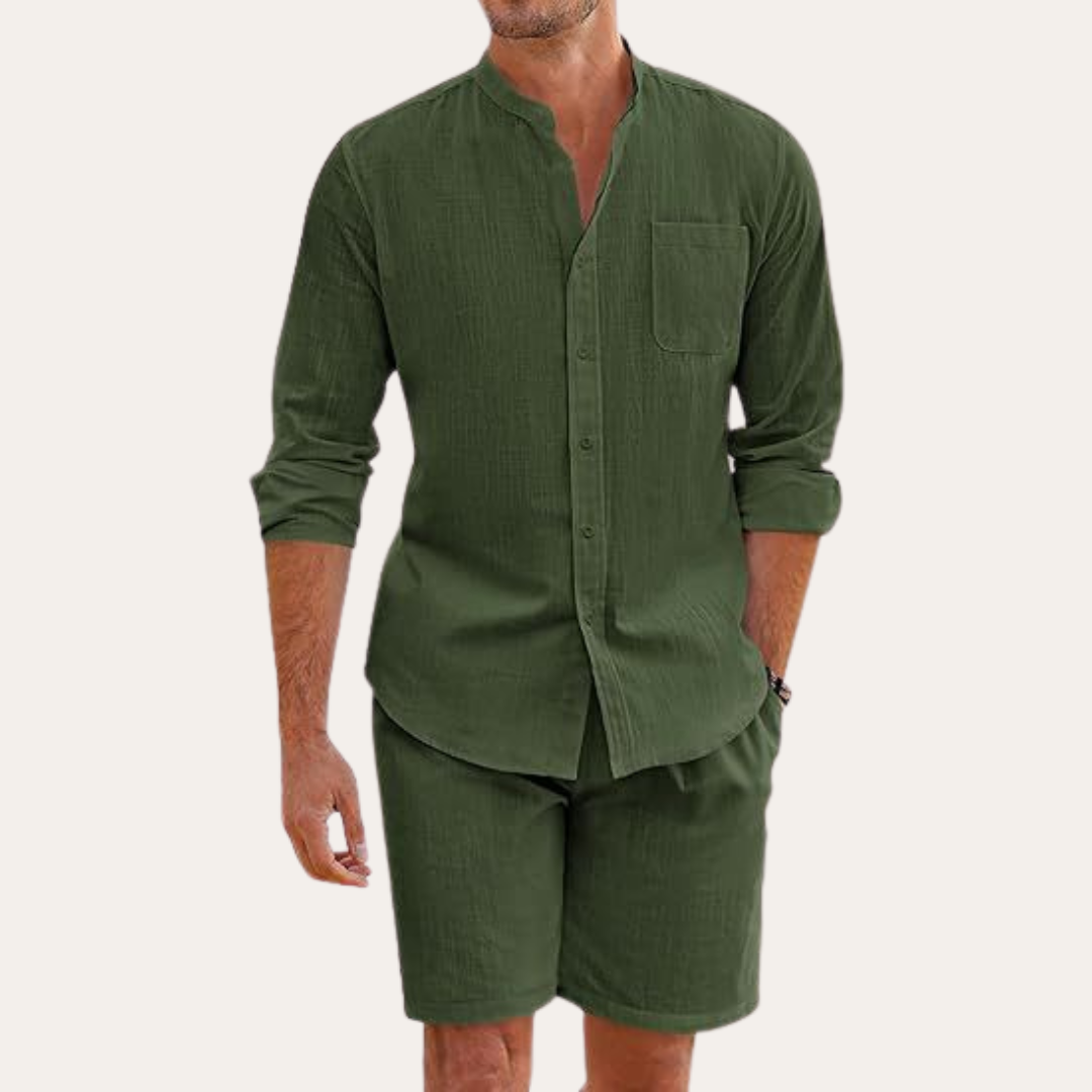 Herren Zwei-Teiliges Set Relaxed Fit Freizeit