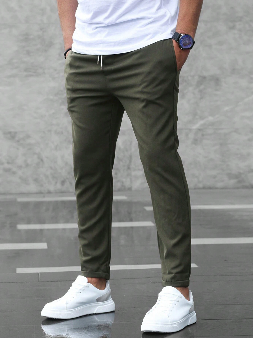 Moderne Slim Fit Herrenhose mit Kordelzug | Bequeme Passform für Alltag 8