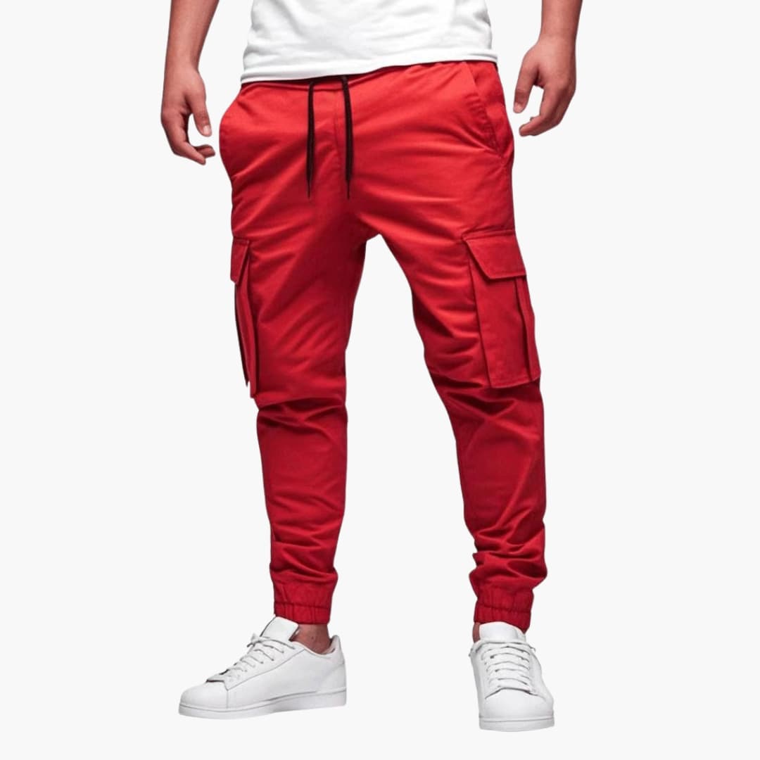 Cargo-Jogginghose für Herren mit elastischer Taille und Cargotaschen