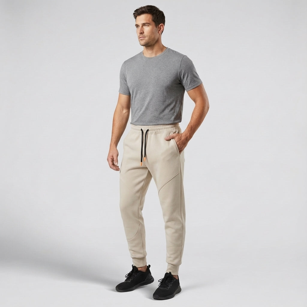 Jogginghose Herren Regular Fit Gefüttert Warm Freizeit