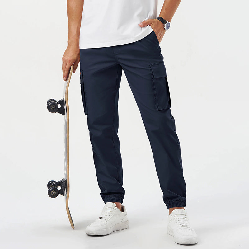 Wasserabweisende Herren-Cargo-Jogginghose Slim Fit Freizeit