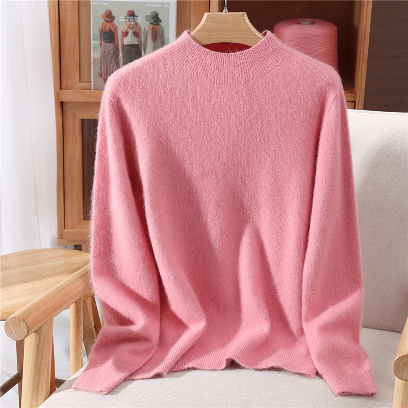 Damen Kaschmir Pullover Relaxed Fit Freizeit Herbst/Winter