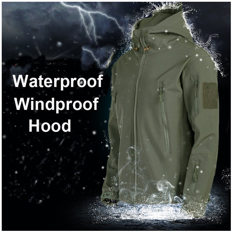 Taktische Jacke Herren Wind- und Wasserdicht Outdoor