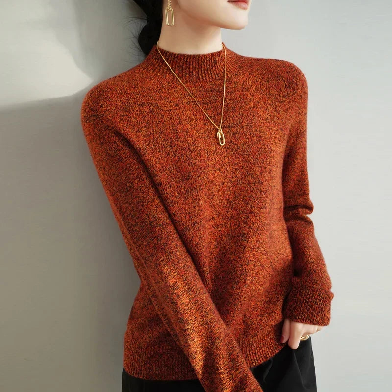 Damen Stehkragenpullover Regular Fit Freizeit leicht wärmend