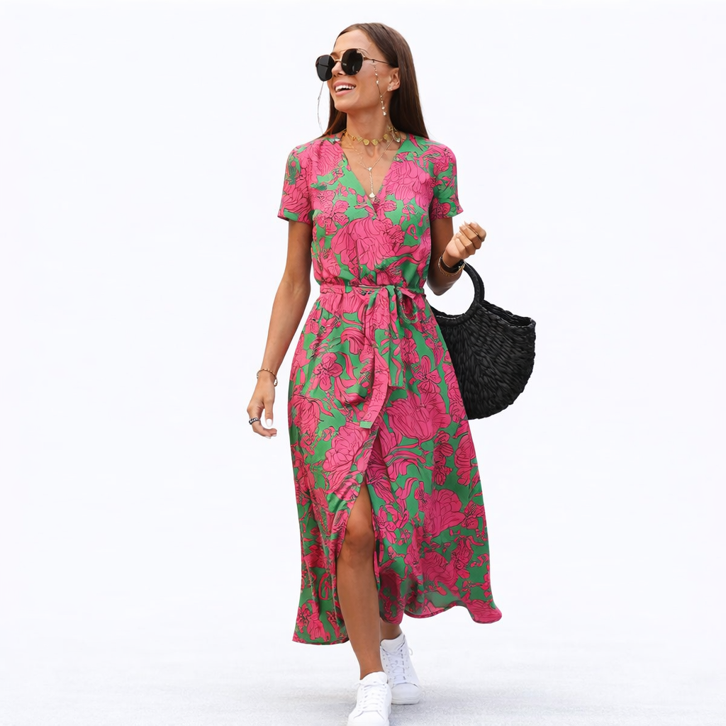 Sommerkleid Damen Leicht Atmungsaktiv Freizeit & Alltag