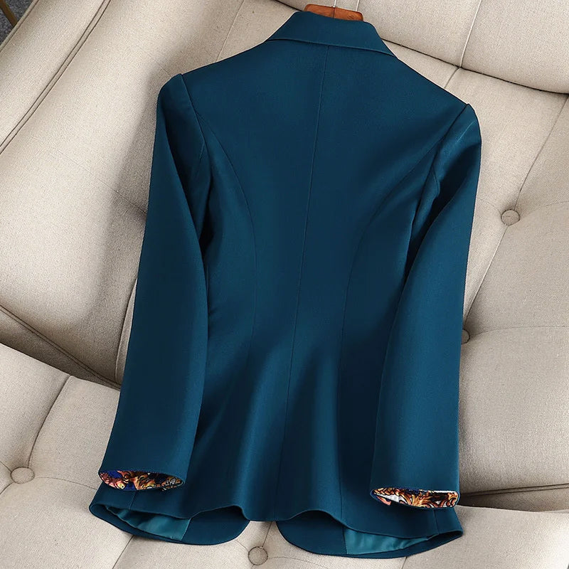 Damen Slim Fit Blazer Elegant Business
