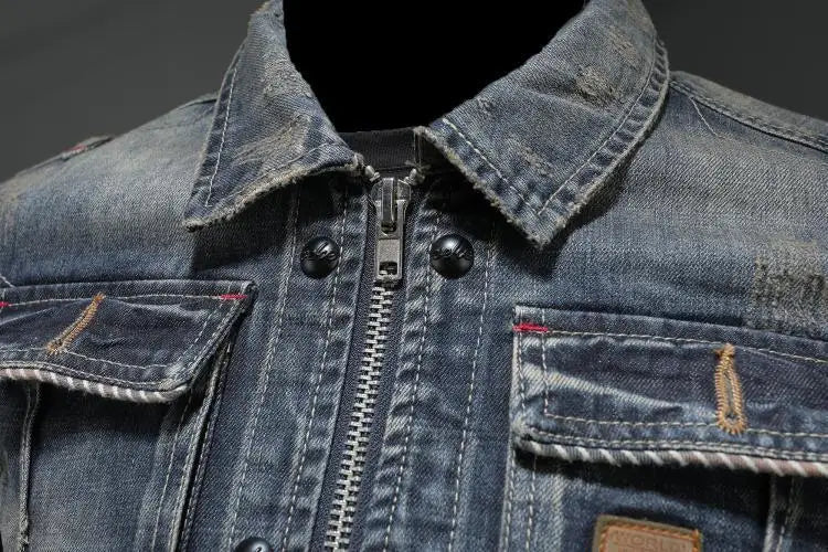 Vintage Denim | Damen Jeansjacke mit Bequemer Passform | Zeitloses Design für Stil und Komfort 4