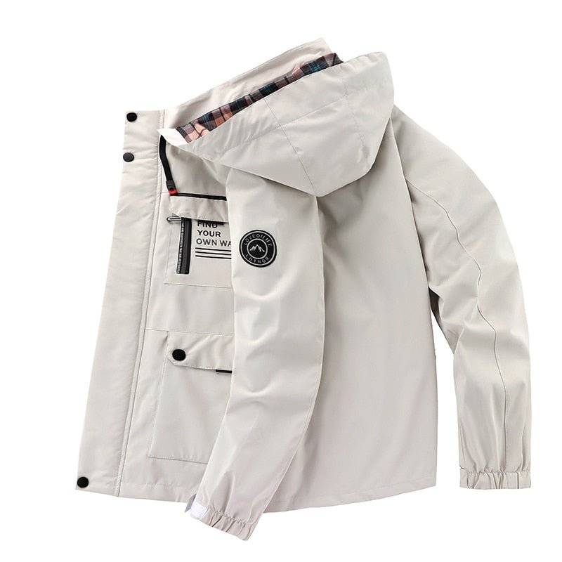 Wasserdichte Herrenjacke mit Abnehmbarer Kapuze | Ideal für Regen und Schnee 8