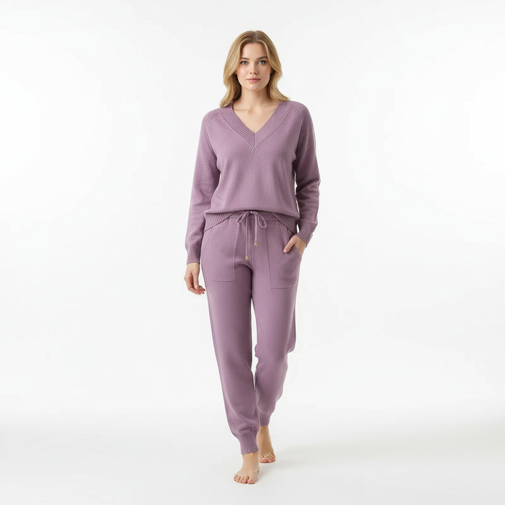 Tanja I Damen Strick-Set Regular Fit Freizeit Herbst/Winter