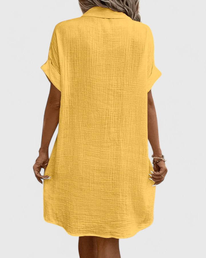 Damen Midi-Kleid Relaxed Fit Freizeit Sommer