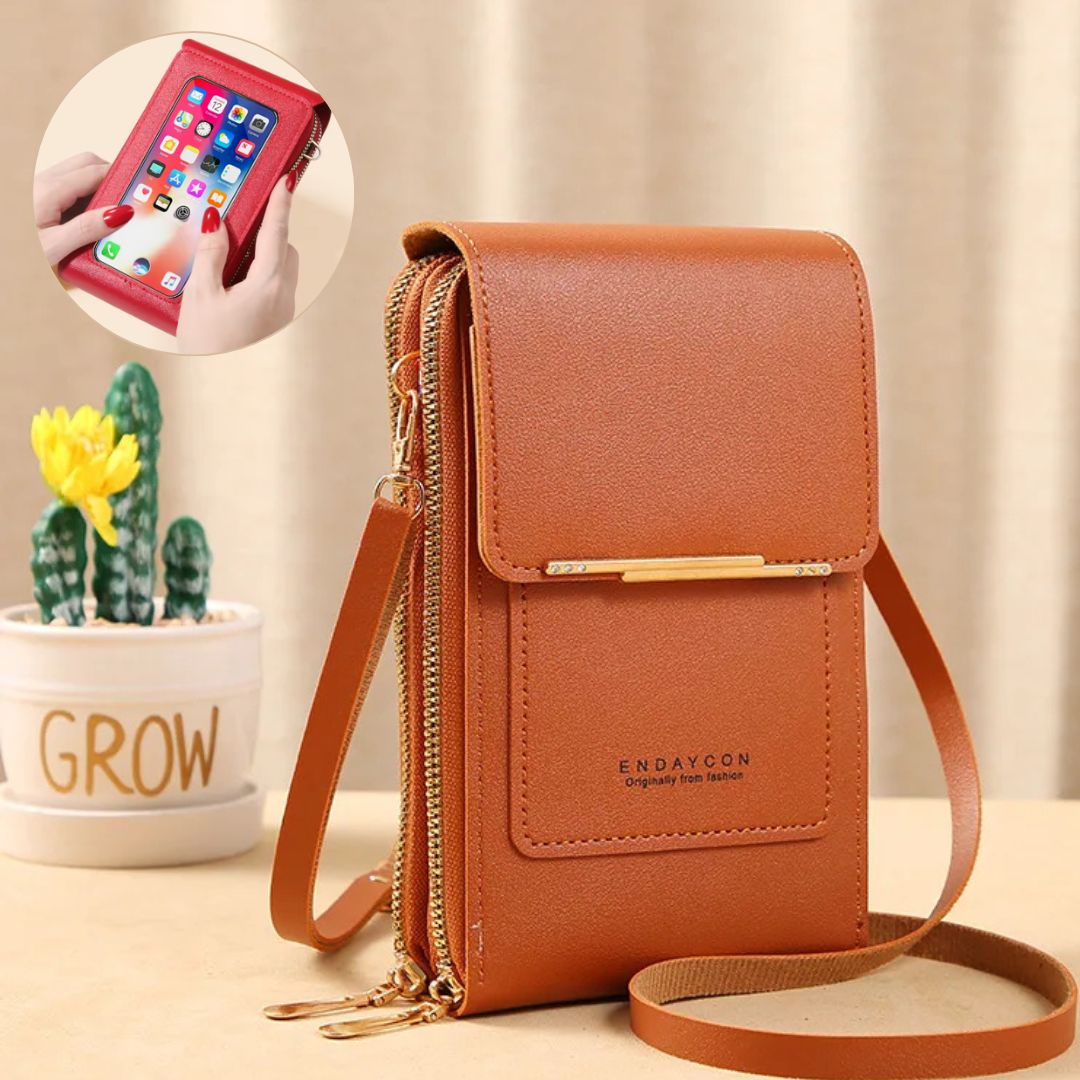 Damen Crossbody Bag Handytasche mit Geldbörse Freizeit