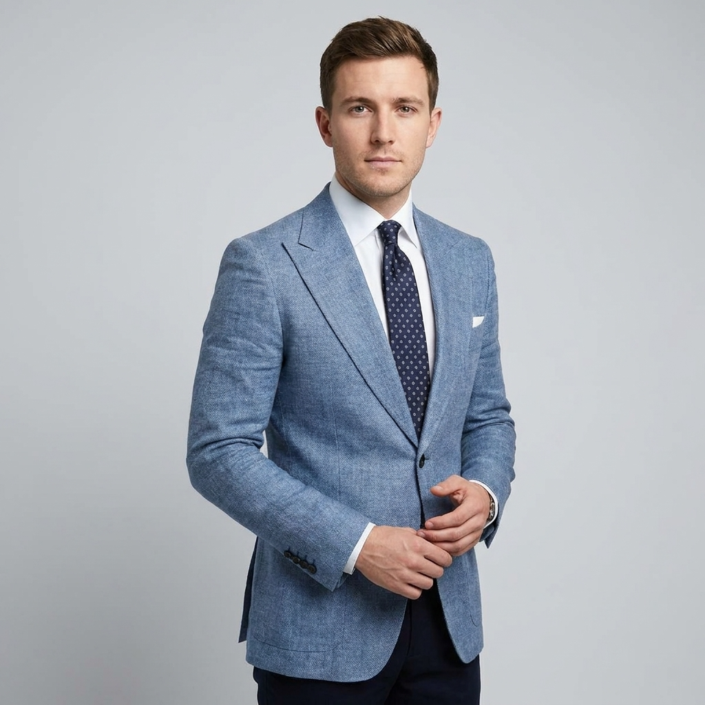 Maßgeschneiderter Herrenblazer Slim Fit Business Elegant