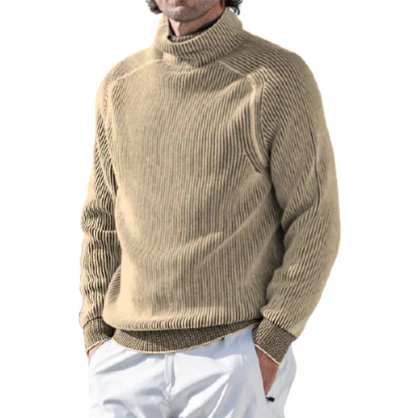 Herren Rollkragenpullover Regular Fit Freizeit Klassisch