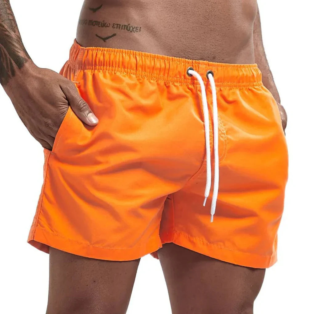 Schnelltrocknende Badeshorts Herren Regular Fit Freizeit