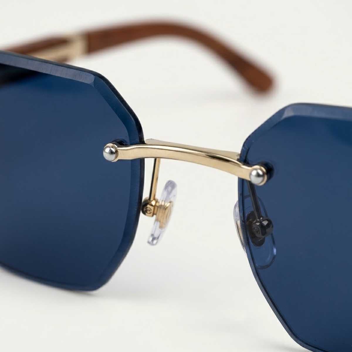 Herren Sonnenbrille geometrisch randlos Freizeit Sommer