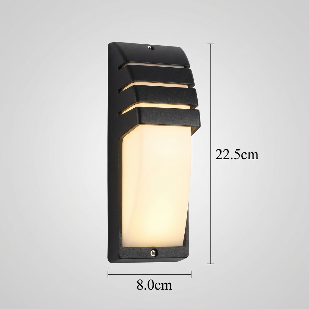 Wasserdichte LED-Außenwandlampe mit Bewegungsmelder für Garten und Terrasse