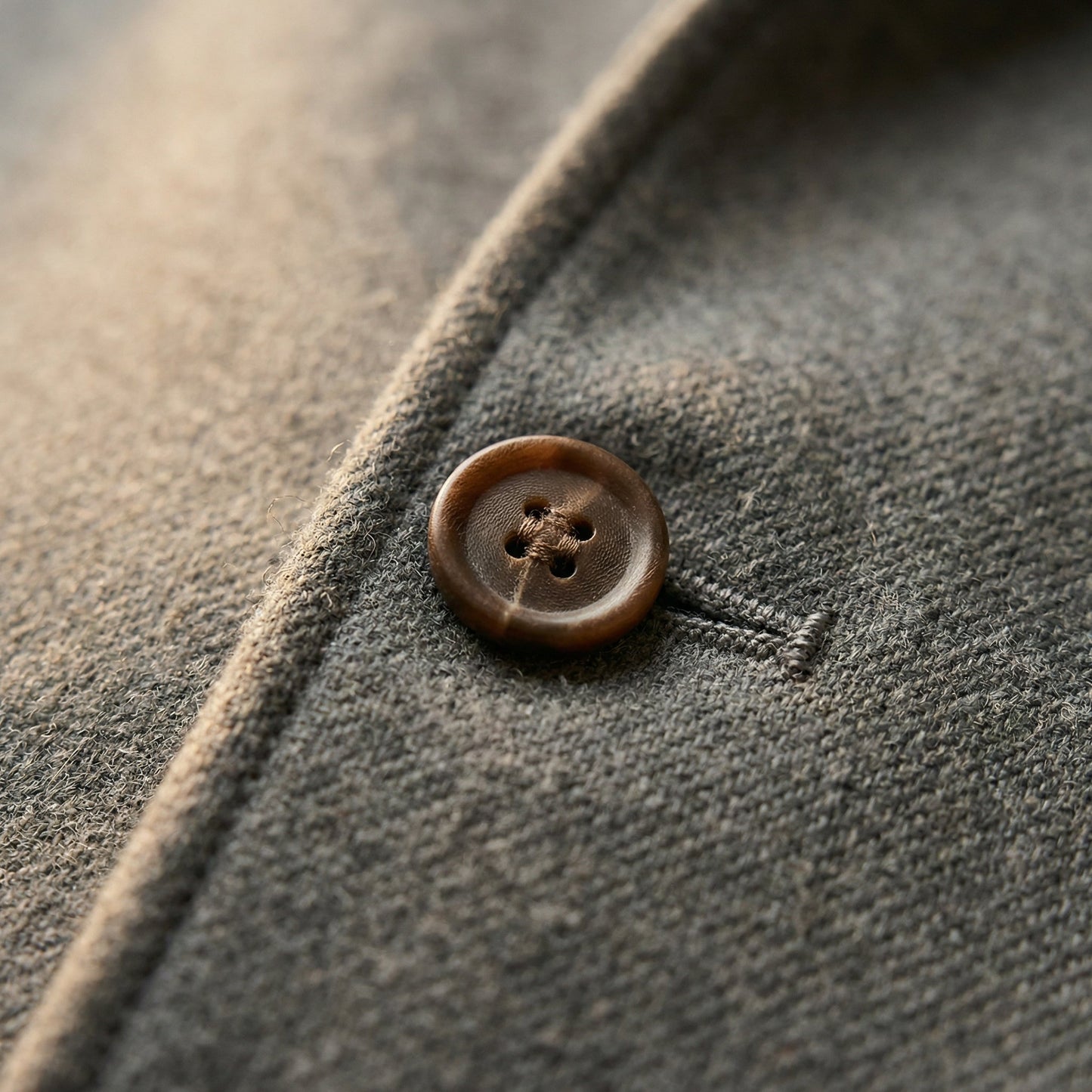 Wolljacke Herren Regular Fit Freizeit Stehkragen minimalistisch