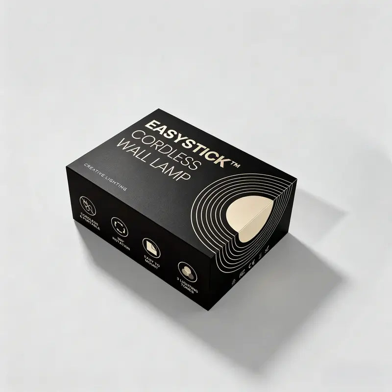 Kabellose USB-Wandleuchte mit EasyStick Montage Minimalistisch