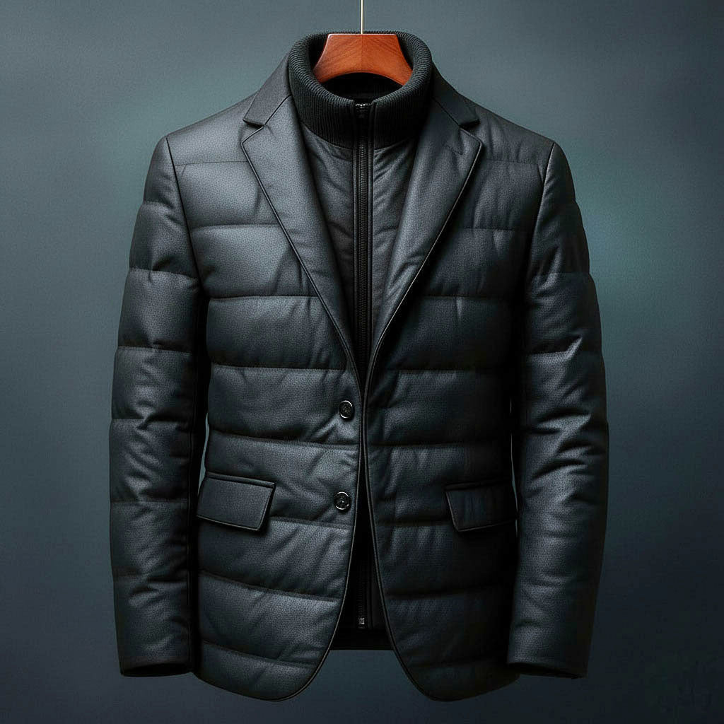 Damen Gepolsterte Blazerjacke Regular Fit Freizeit