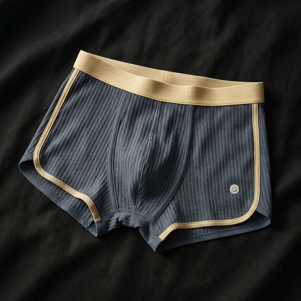 Boxershorts Herren Regular Fit Freizeit Blau