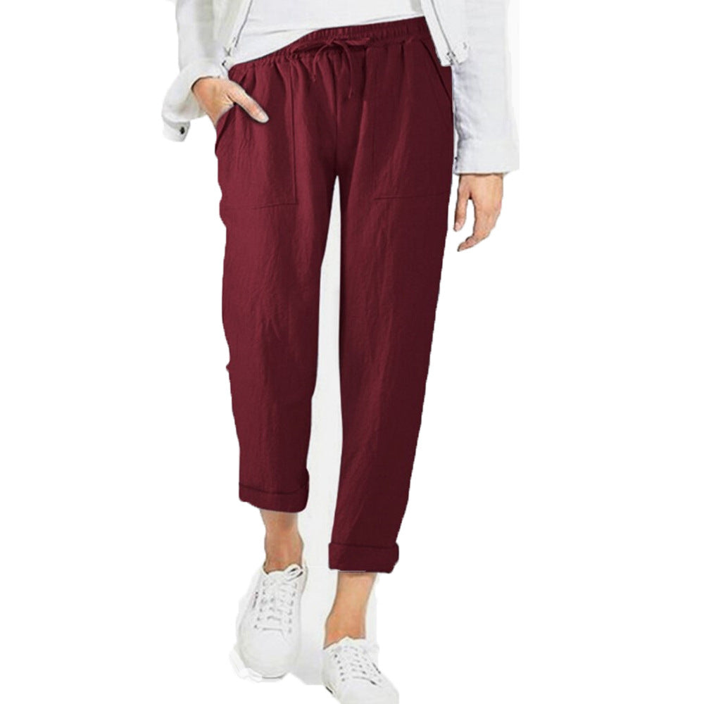 Leichte luftige Freizeithose Damen Regular Fit Sommer