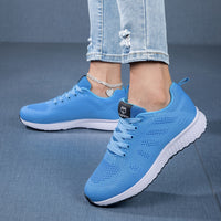 Leichte Strick-Sneaker Damen Regular Fit Freizeit Sommer