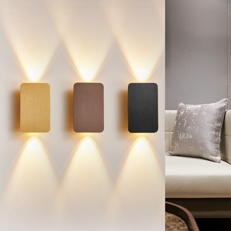 Innenwandlampe Modern Rechteckig 2-flammig Wohnzimmer Schlafzimmer