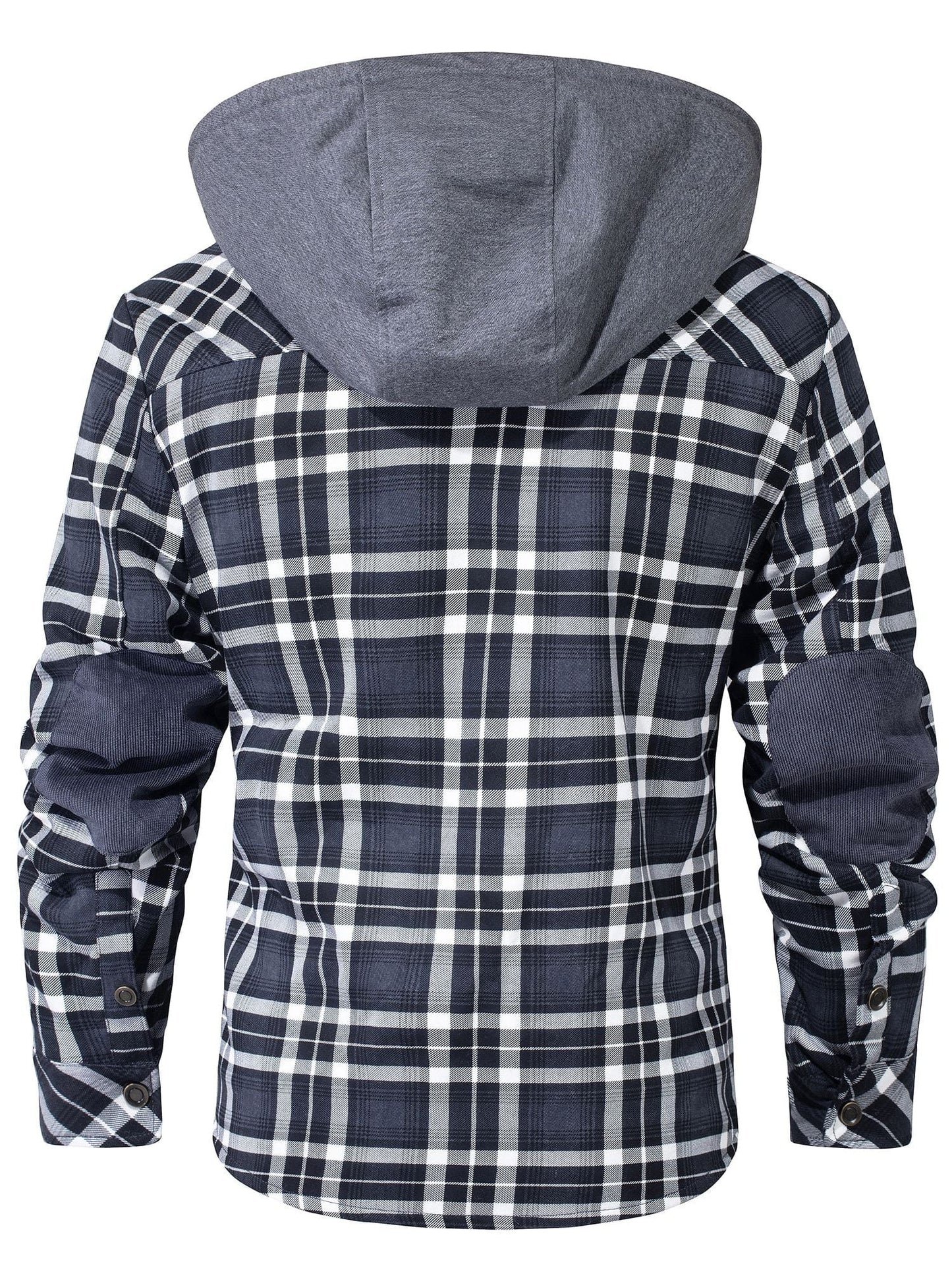 Herren Kapuzenjacke Karriert Freizeit