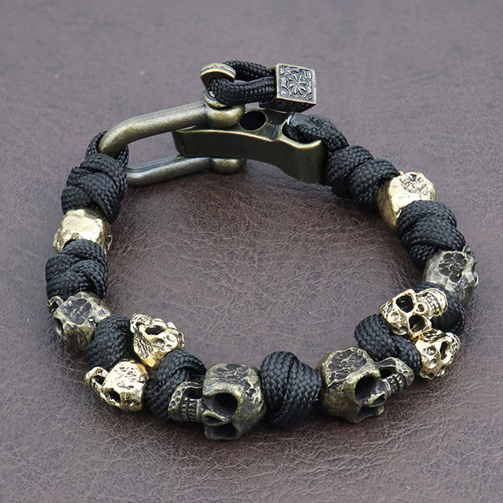 Skull-Armband Herren Verstellbar Casual