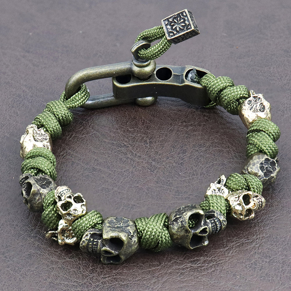 Skull-Armband Herren Verstellbar Casual
